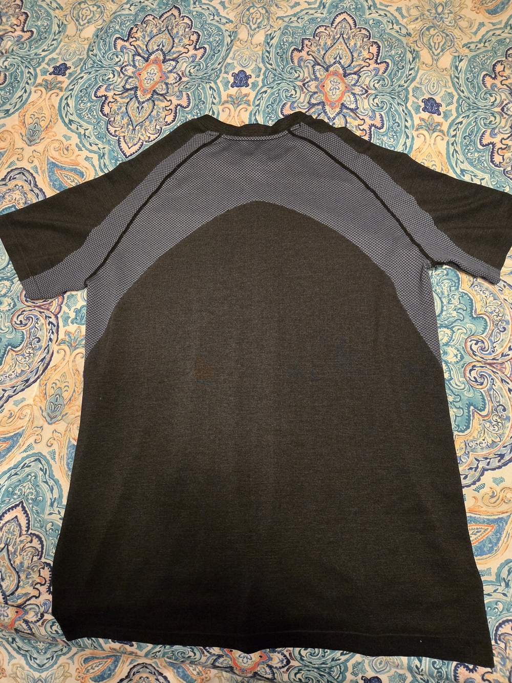 Oakley Black Athletic Tee with Gray Panels - Picture 2 of 2